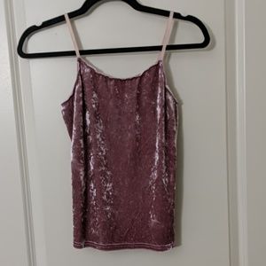 Velvet tank top